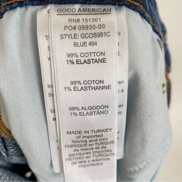 GOOD AMERICAN Cut Off Flat Tummy Tech Raw Hem Shorts - Picture 10 of 11